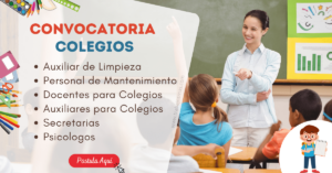 CONVOCATORIA PARA COLEGIOS